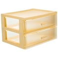 thumbnail image 3 of TUIBELYN Mini Plastic Drawer Organizer for Desk/Home/Office - Yellow, 3 of 6