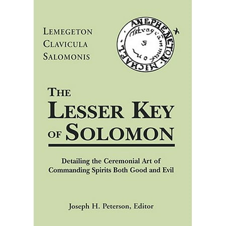 - Lesser Key of Solomon : Detailing the Ceremonial Art of Commanding Spirits Booth Good and Evil