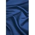 thumbnail image 3 of ((#86) Hotel Quality Grommet Top, Jacquard 1 Panel Navy Blue Solid Thermal Foam Lined Blackout Heavy Thick Window Curtain Drapes Bronze Grommets 108" Length, 3 of 3