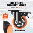 thumbnail image 4 of Juego de 4 platos giratorios VEVOR de 4 pulgadas de Caster Wheels, 160 kg de carga, 4 of 9