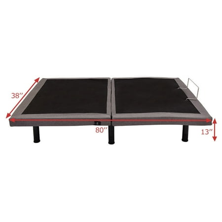 ports upholstered massage adjustable remote wireless usb twin base xl bed