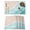 Teal Green, variant on Table Placemats Set of 4,Blue Gradient Ocean Sea Wave Non-Slip Kitchen Dining Tables Place Mat,Summer Beach Theme Washable Table Mats for Home Dinner Holiday Party Banquet
