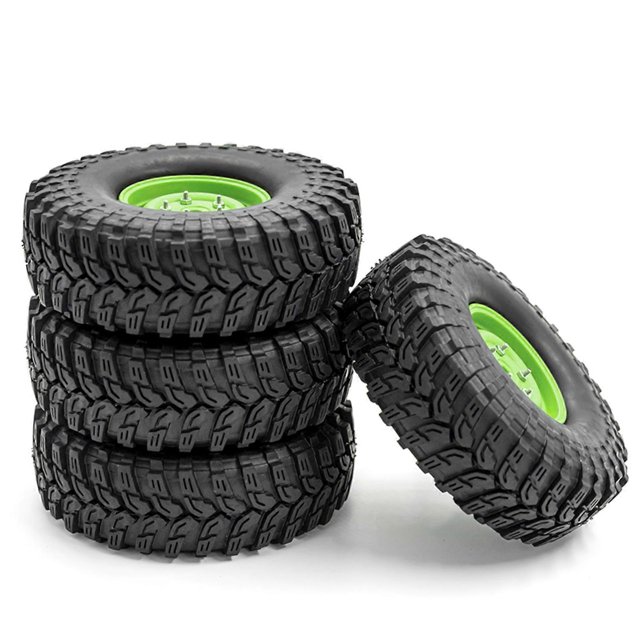 Car Tires with Wheel Rims Replacement for 1/10 Traxxas TRX-4 Axial SCX10 90046 90047 CC10 RC Car