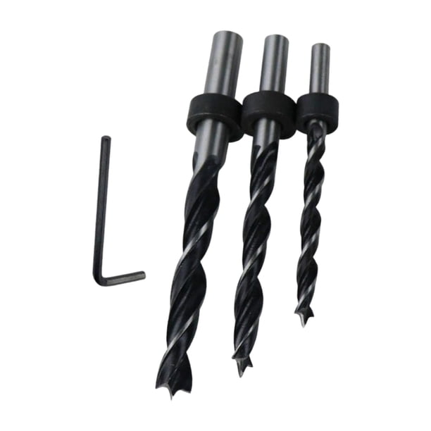 Broca de acero al carbono Brad Point Broca de carpintería de vástago redondo de 6 mm / 8 mm / 10 mm estilo A Sharpla Broca para carpintería