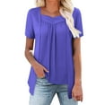 thumbnail image 2 of BILIKEYU Women's Summer Tops Square Neck Blouses, Ladies Tops And Blouses, Womens Summer Tops, Women'S Clothing, 2 of 5