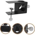 thumbnail image 3 of Woeilo Torch Base Adjustable Deck Clamp Deck Bracket Fixture Porch Clamp Fixer Metal Black, 3 of 5