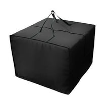 Outdoor Cushion Storage Bag Patio Furniture Cover With Zipper Handles Large Square Storage Solution For Seat Pillows Christmas