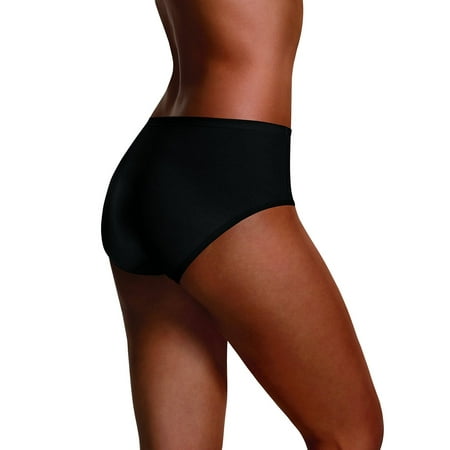 Rose Waistband - Hanes ComfortBlend Women’s Low Rise Brief with ComfortSoft Waistband, 6, White