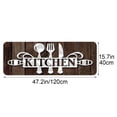 thumbnail image 3 of Kitchen Rug, Non-Slip Floor Mat, Washable Kitchen Mat, Utensil Print Decorative Rug, Kitchen and Laundry Area Comfort Mat, Anti-Fatigue and Waterproof Floor Mat, 3 of 5