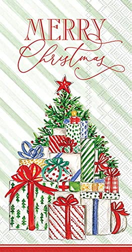 Boston International - Paper Guest Towel - Christmas Presents Tree