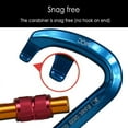 thumbnail image 4 of [5 Packs] Aluminum D-Ring Clip Hook Climbing Screw Locking Screwgate Rescue Carabiner Blue Iclover, 4 of 10