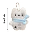 thumbnail image 2 of Adorable Westie Stuffed Animal Keychain Backpack Charm Machine Prize Toy With Scarf, 2 of 6