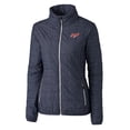 thumbnail image 2 of Women's Cutter & Buck  Anthracite Dayton Flyers Vault Rainier PrimaLoft Eco Insulated Full-Zip Puffer Jacket, 2 of 3