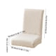 thumbnail image 3 of Funda de silla de forro polar grueso para otoño e invierno, multiusos, para mesa de comedor y silla de uso doméstico, resistente a la suciedad., 3 of 6