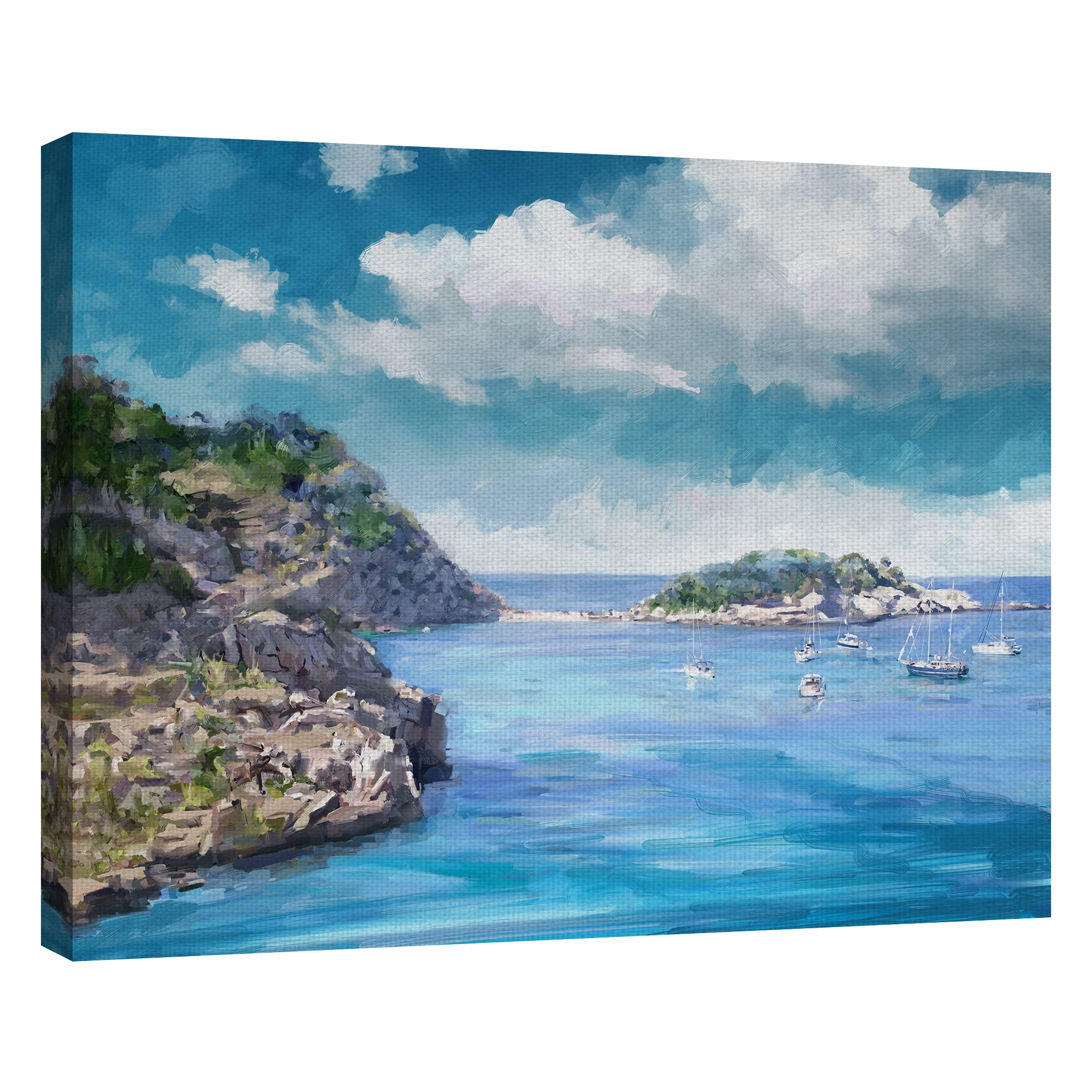 Harbor Blues by Studio Arts Canvas Art Print