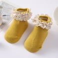 thumbnail image 4 of Baby Girls Cotton Ruffle Lace Floor Socks Newborns Knitted Ankle Socks, 4 of 6
