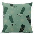 thumbnail image 1 of Vargottam Luxury, Printed Mint Green CushionCoversDecorative PillowCoversSquareThrow Pillowcase -18x18Inches, 1 of 5
