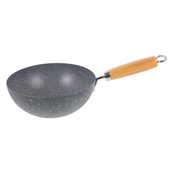BESTOYARD Assorted Color Marble Wok Rapid Heat Conduction Multi-Function Pan