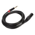 thumbnail image 2 of XLR Male to TRS Cable 1/4in nced 6.35mm o for Electric Guitar Tuner Microphone 2meter, 2 of 4