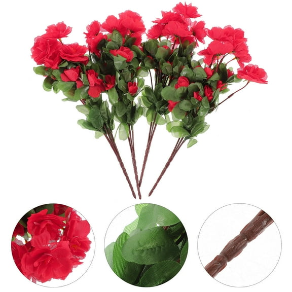 KAKOWELY Artificial Flower Rhododendron Artificial Rhododendrons Flowers Iron