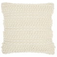 thumbnail image 1 of homeroots home decor 386169 Ivory Textured Dots and Stripes Throw Pillow, 1 of 1