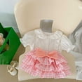 thumbnail image 4 of EnJoCho Baby Girls Spring Summer Plaid Bow Tie Skirts Tulle Tutu Skirts Little&Big Girl Cute Shorts Dress, 4 of 5