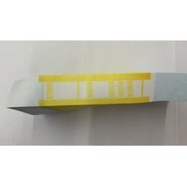 Currency Straps - Self Sealing Money Bands, $1000-Yellow, 500 pack, by NF String