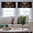 thumbnail image 5 of LALILO Kitchen Curtain Valance Beautiful With Dream Rose Rod Pocket Window Curtain 52"x 18" Set of 2, 5 of 7