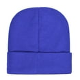 thumbnail image 4 of DALIX Cuff Beanie Cap 12" in Royal Blue, 4 of 4