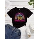 thumbnail image 1 of Girls' "This Girl is Now 10 Double Digits" Printed T-Shirt, Casual Crew Neck Short Sleeve, Soft Knit cotton Top, Regular Fit, Summer Fashion for Outdoor Activities, 1 of 6