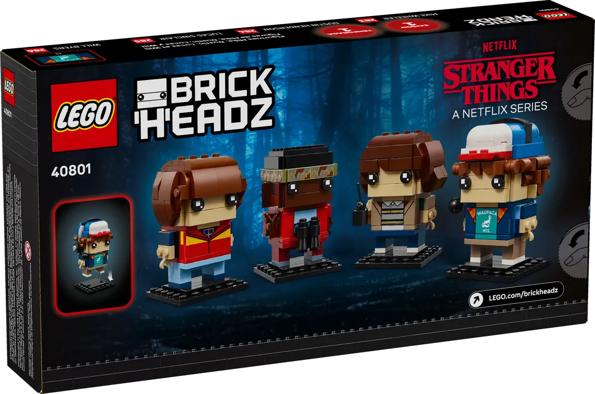 LEGO Brickheadz 40801 Stranger Things Mike, Dustin, Lucas and Will 542pcs