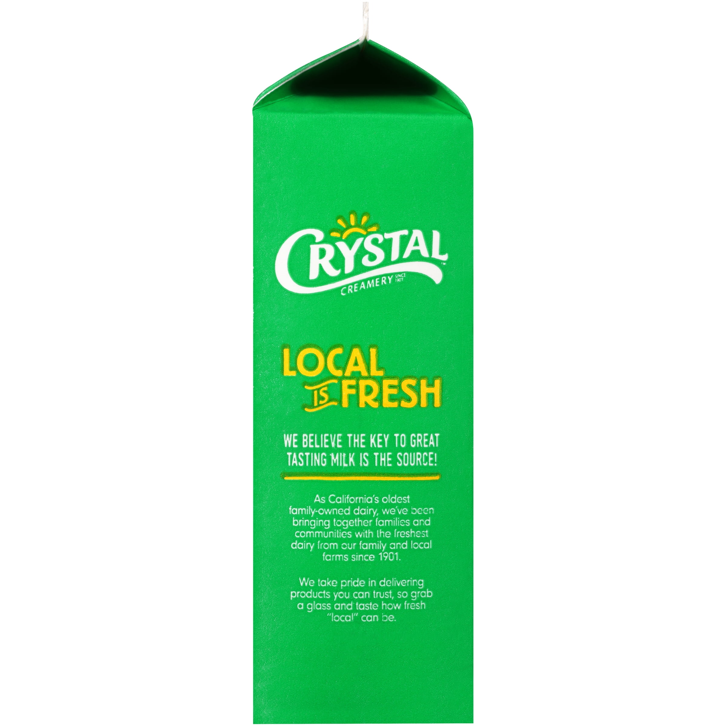 Crystal Creamery Fresh 1% Low-Fat California Milk, 32 oz Carton