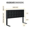 thumbnail image 6 of Boyd Sleep Faux Leather Instant Adjustable Headboard, Black, 6 of 10