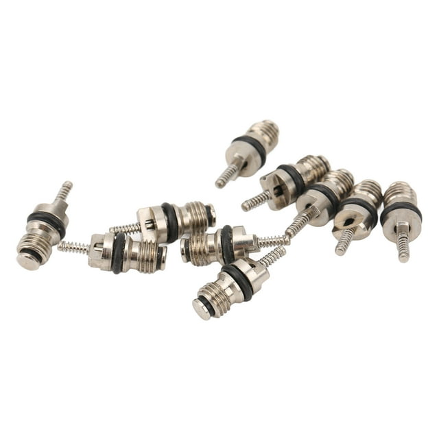 Car Air Conditioning Valve Core, Air Conditioning Valve Core Easy To Install Aluminum Alloy Copper Long Life Span 20Pcs Scratch Resistance For Replacement