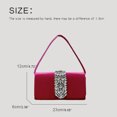 thumbnail image 4 of Bolsos de noche para mujer, bolsos de diseñador de lujo, monedero, novedad 2023, en satén adornado con imitación brillante, bandolera pequeña, 4 of 5