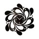 thumbnail image 2 of Reloj de pared silencioso, autoadhesivo, fácil de leer, decorativo para oficina negro, 2 of 9