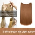 thumbnail image 2 of 20” Invisible Wire Hair Extensions Miracle Secret Fish Line Hairpieces Silky Straight Synthetic hair, 2 of 4