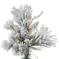 Vickerman 15' Flocked Alberta Artificial Christmas Tree, Warm White LED