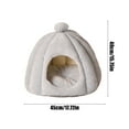 thumbnail image 3 of Clearance Boovnll Cat Bed, Pet Beds for Cats, Cute Plush Cat House, Cat Beds for Indoor Cats All Seasons Universal Pet Bed Sleeping Cushion Cotton Pet Sofa Gray 16x16" Machine Washable, Cat Beds, 3 of 6