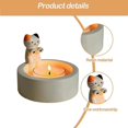 thumbnail image 3 of Cartoon Kitten Candle Holder, Kitty Warming Its Paws Cute Scented Light Holder, Cat Candle Holder With Warming Cat Paws, Gift For Cat Lover, 3 of 4