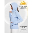 thumbnail image 3 of BALEAF Women's SPF Jacket Sun Shirt UV Protection Hoodie Zip Up Long Sleeve Hooded Summer Clothing Running Hiking Kentucky Blue S, 3 of 7