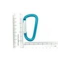 thumbnail image 2 of Pack 50 pcs - 3 inch Teal Aluminum Carabiner D Shape Buckle Pack, Keychain Clip, Spring Snap Key Chain Clip Hook Buckle, 2 of 4