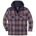 thumbnail image 2 of Visive By Walnut Creek Lined Flannel Sherpa Jacket for Men Thick Fleece Heavy Zip Up Hoodies Big and Tall Plaid Quilted Mens Flannel Jackets, 2 of 6