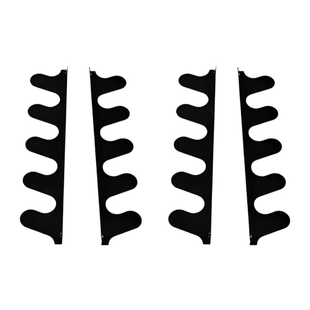 Organizador de herramientas de garaje para montaje en pared, percha de hierro multifuncional para organización del garaje. 2 pares