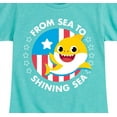 thumbnail image 3 of Baby Shark - From Sea to Shining Sea - Girl's Fitted Short Sleeve Tee, 3 of 6