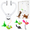 White, variant on CATPICK Interactive Cat Toys Adjustable Length for Indoor Hanging Door Automatic Cat Toy - USB Rechargeable & with Bird & Mouse Attachment, White