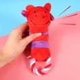 thumbnail image 3 of SEWCHICS Red Cotton Puppy Chew Toy for Indoor Play and Teething, Soft Dog Toy for Puppies, 3 of 6