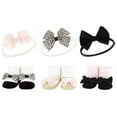 thumbnail image 2 of Hudson Baby Infant Girl 12Pc Headband and Socks Giftset, Light Pink Leopard, One Size, 2 of 2