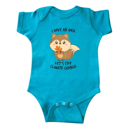 

Inktastic I Have an Idea Let s Stop Climate Change with Cute Squirrel Gift Baby Boy or Baby Girl Bodysuit