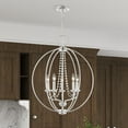 thumbnail image 2 of Livex Lighting - Arabella - 5 Light Globe Chandelier In Shabby Chic Style-28.25, 2 of 15